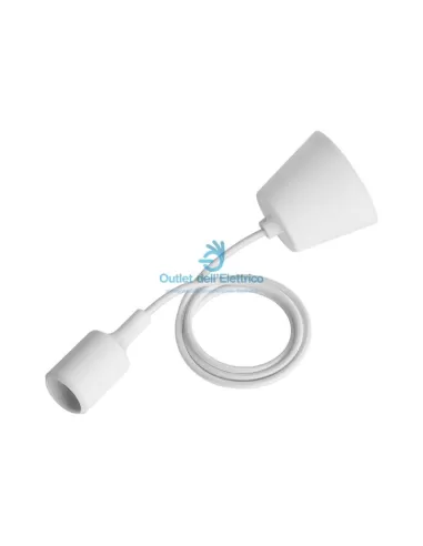 Suspension Wiva 31501114 en silicone blanc E27